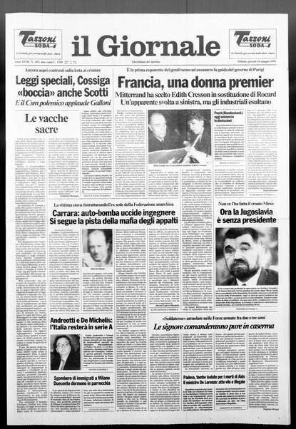 Il giornale : quotidiano del mattino